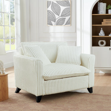 Comfortable single-person sofa chair with a backrest